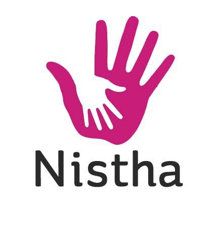 Nistha &mdash; an adult&rsquo;s hand and a child&rsquo;s hand, palm to palm